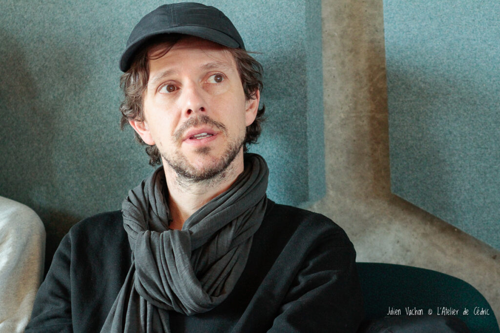 Julien Courquin photographié à L’Atelier de Cédric