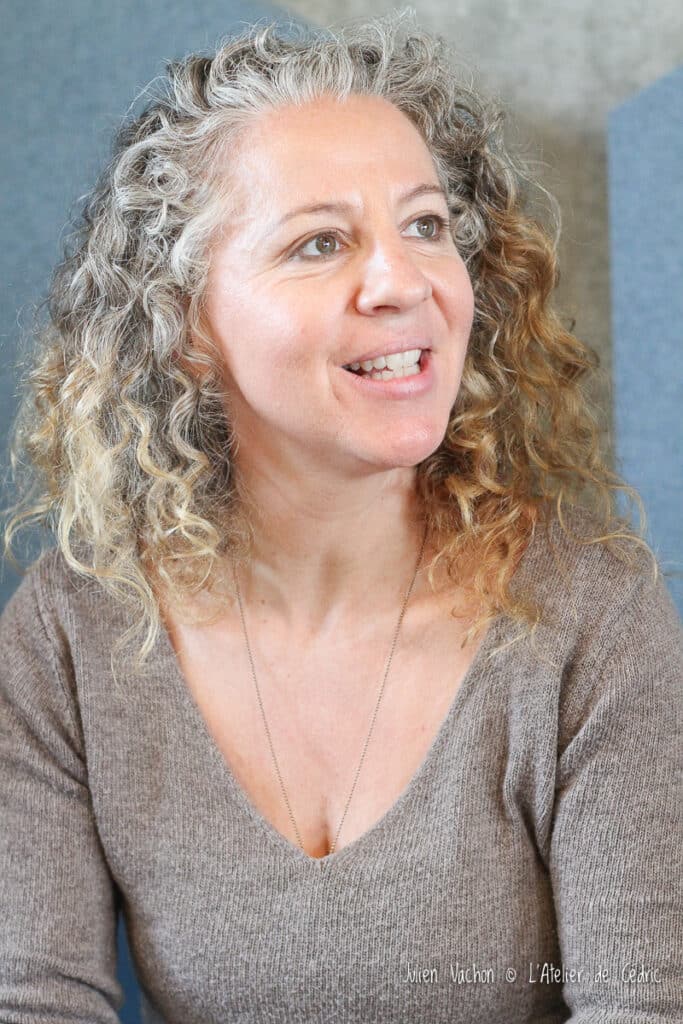 Marthe-Hélène Héraud photographiée à L’Atelier de Cédric