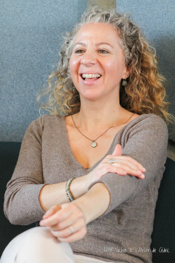 Marthe-Hélène Héraud photographiée à L’Atelier de Cédric