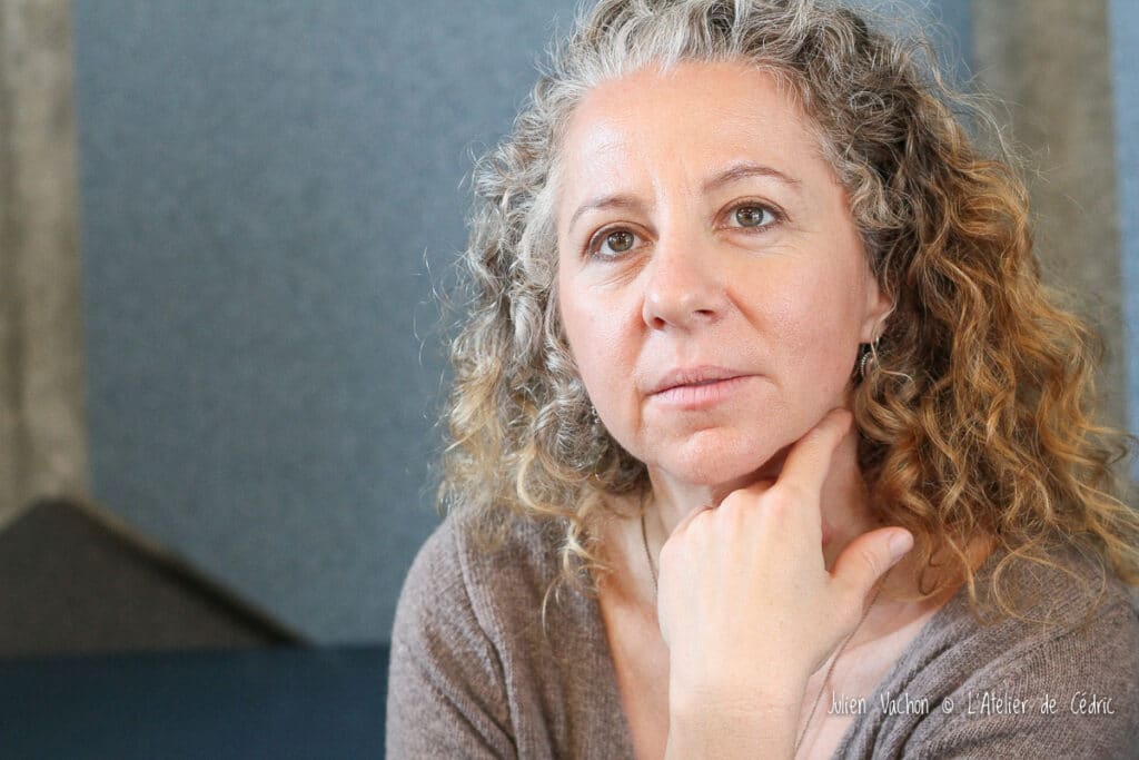 Marthe-Hélène Héraud photographiée à L’Atelier de Cédric