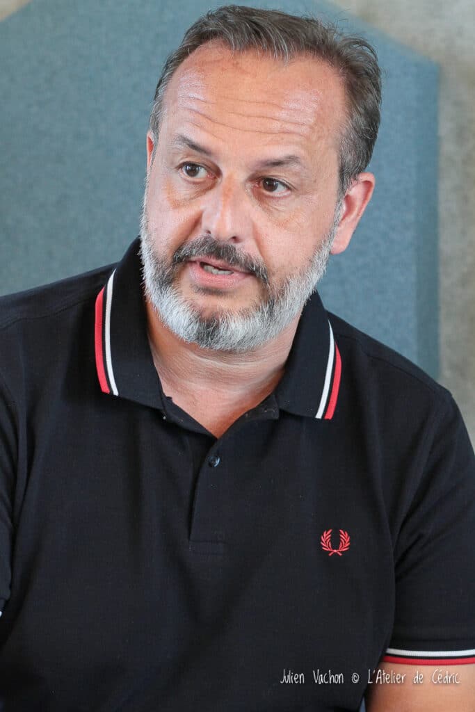 Olivier Delevingne, compositeur et ancien président de l’UNAC, photographié pour L’Atelier de Cédric