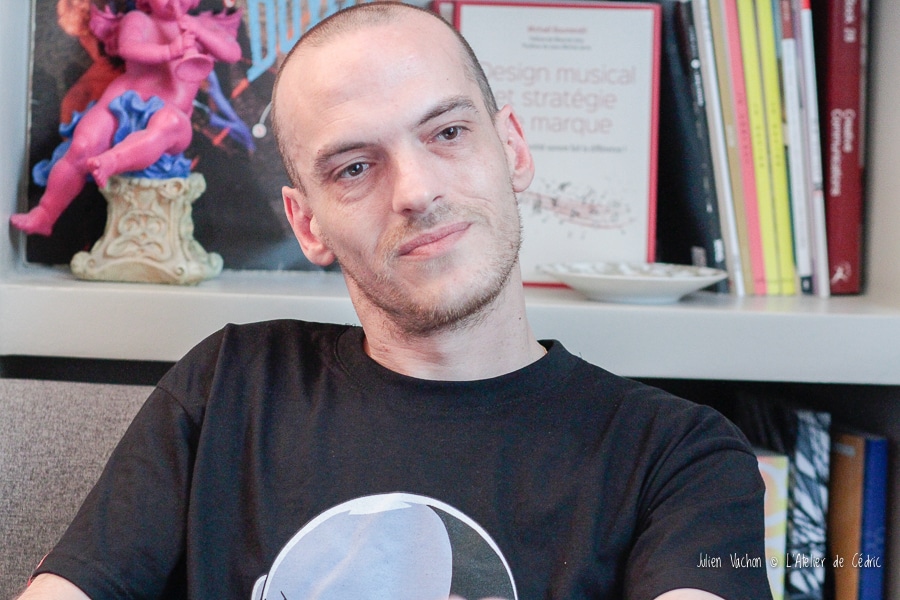 Thomas Cublier photographié à L’Atelier de Cédric