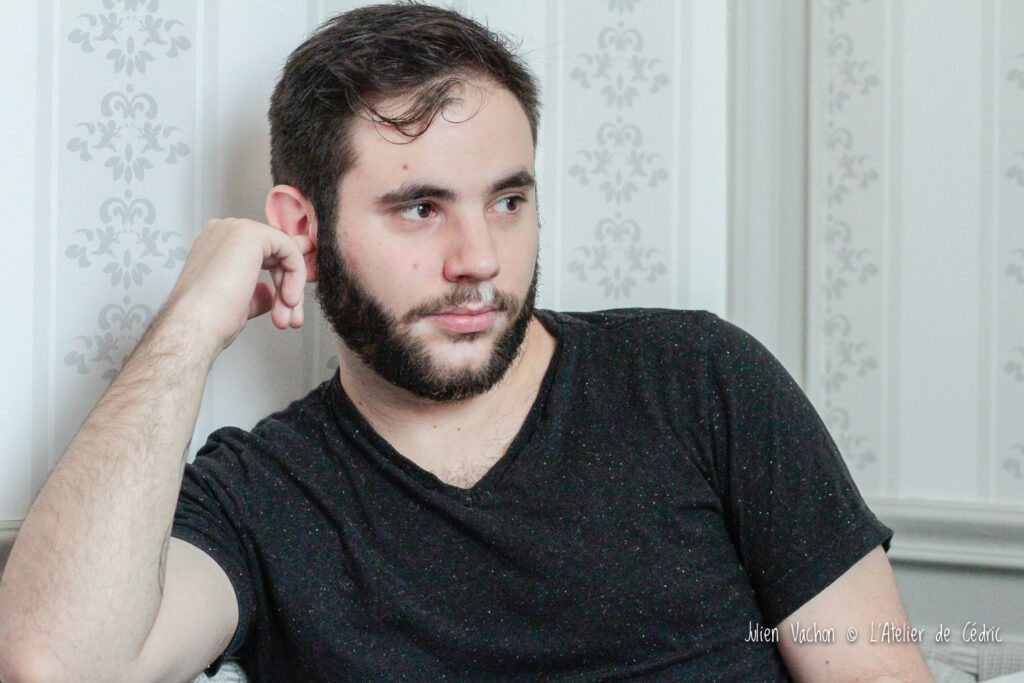 Jérôme Vidal photographié à L’Atelier de Cédric