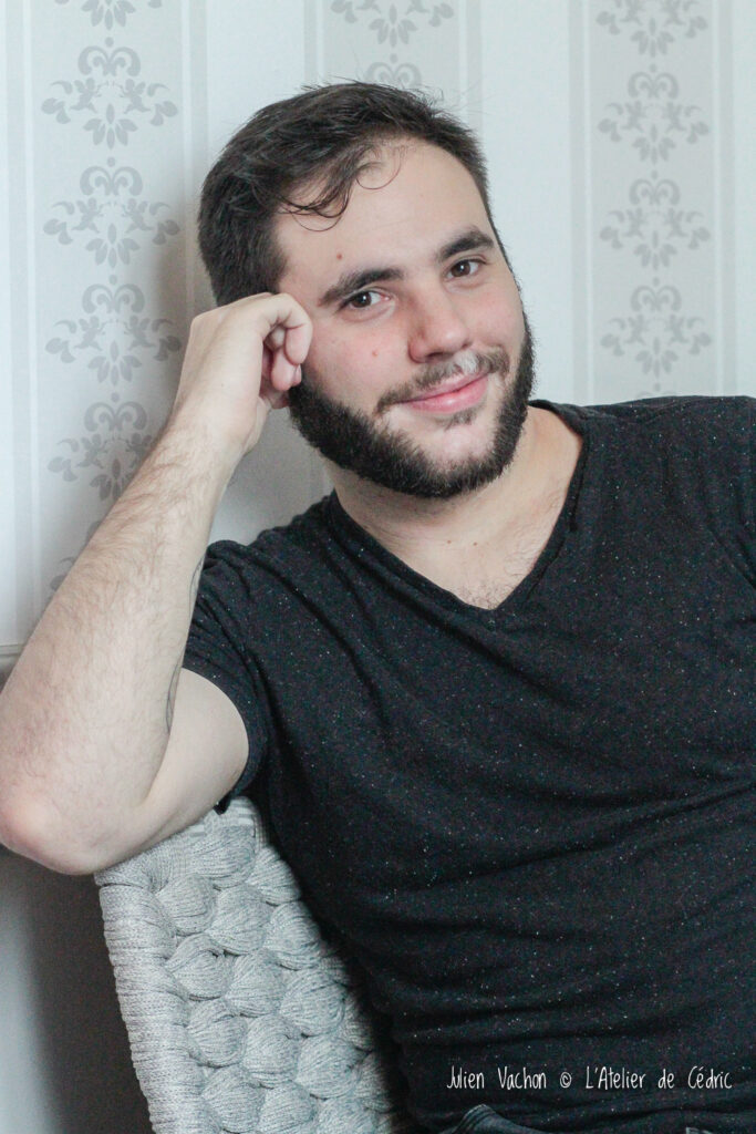Jérôme Vidal photographié à L’Atelier de Cédric