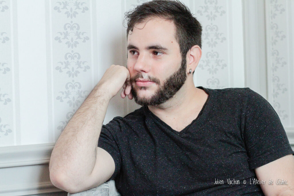 Jérôme Vidal photographié à L’Atelier de Cédric