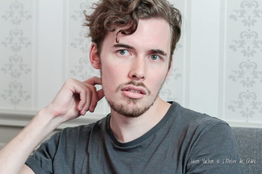 Martin Vallée photographié à L’Atelier de Cédric
