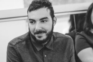 Aksel Bahouche aux rencontres pros de l'atelier de Cédric, 2018