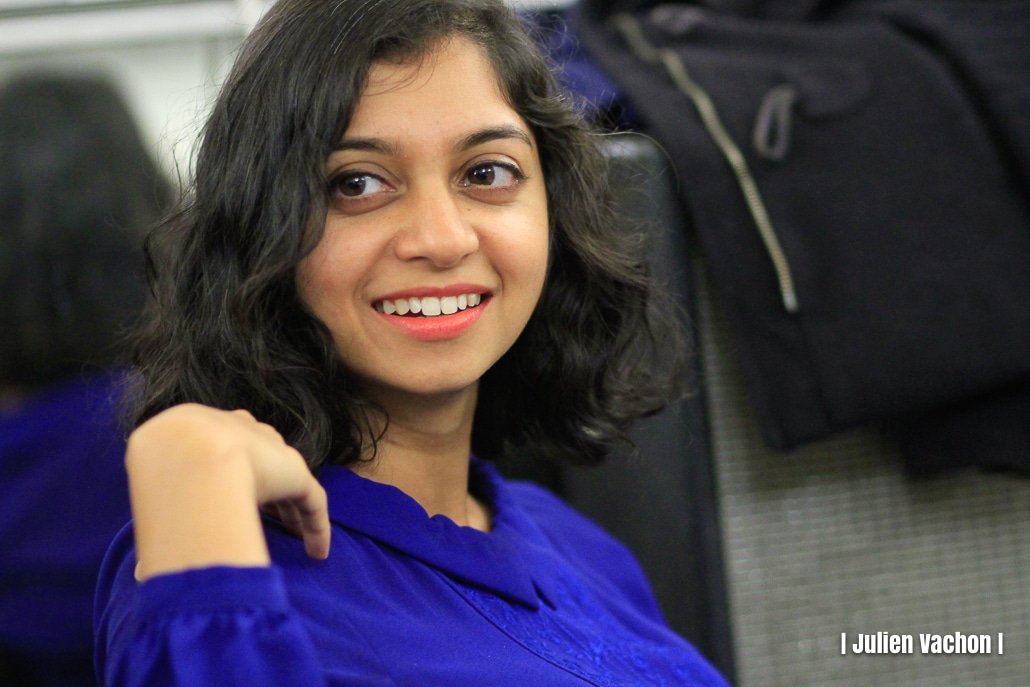 Sumana, artiste à l’atelier de Cédric