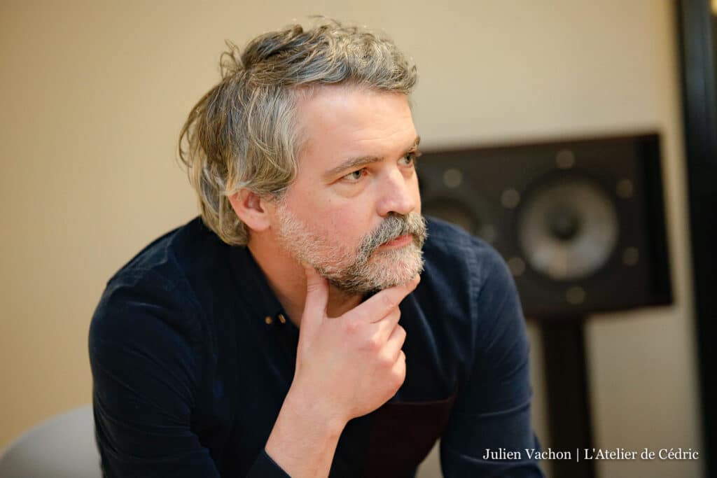 Matthieu Devos, co-fondateur des Disques Pavillon, à l’Atelier de Cédric
