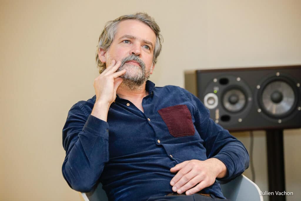 Matthieu Devos, co-fondateur des Disques Pavillon, à l’Atelier de Cédric