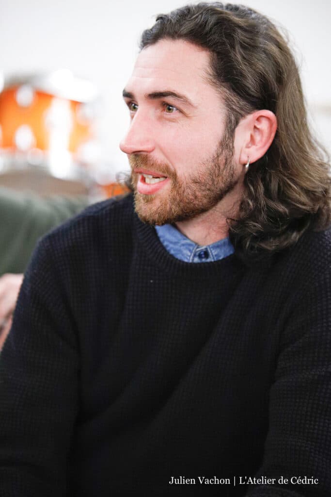 William Baudouin, vidéaste et créateur de contenus, à l’Atelier de Cédric