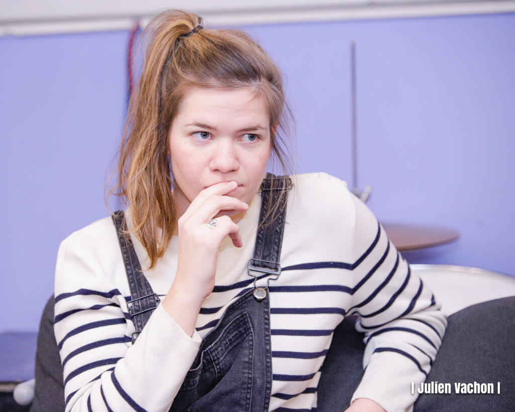 Marine Batal, attachée de presse chez [PIAS], à l’Atelier de Cédric