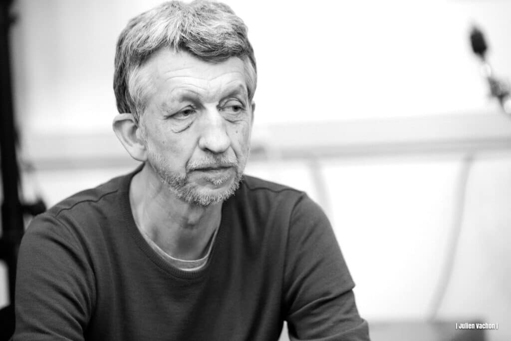François Gorin, journaliste et critique musical (Télérama), photographié pour L’Atelier de Cédric