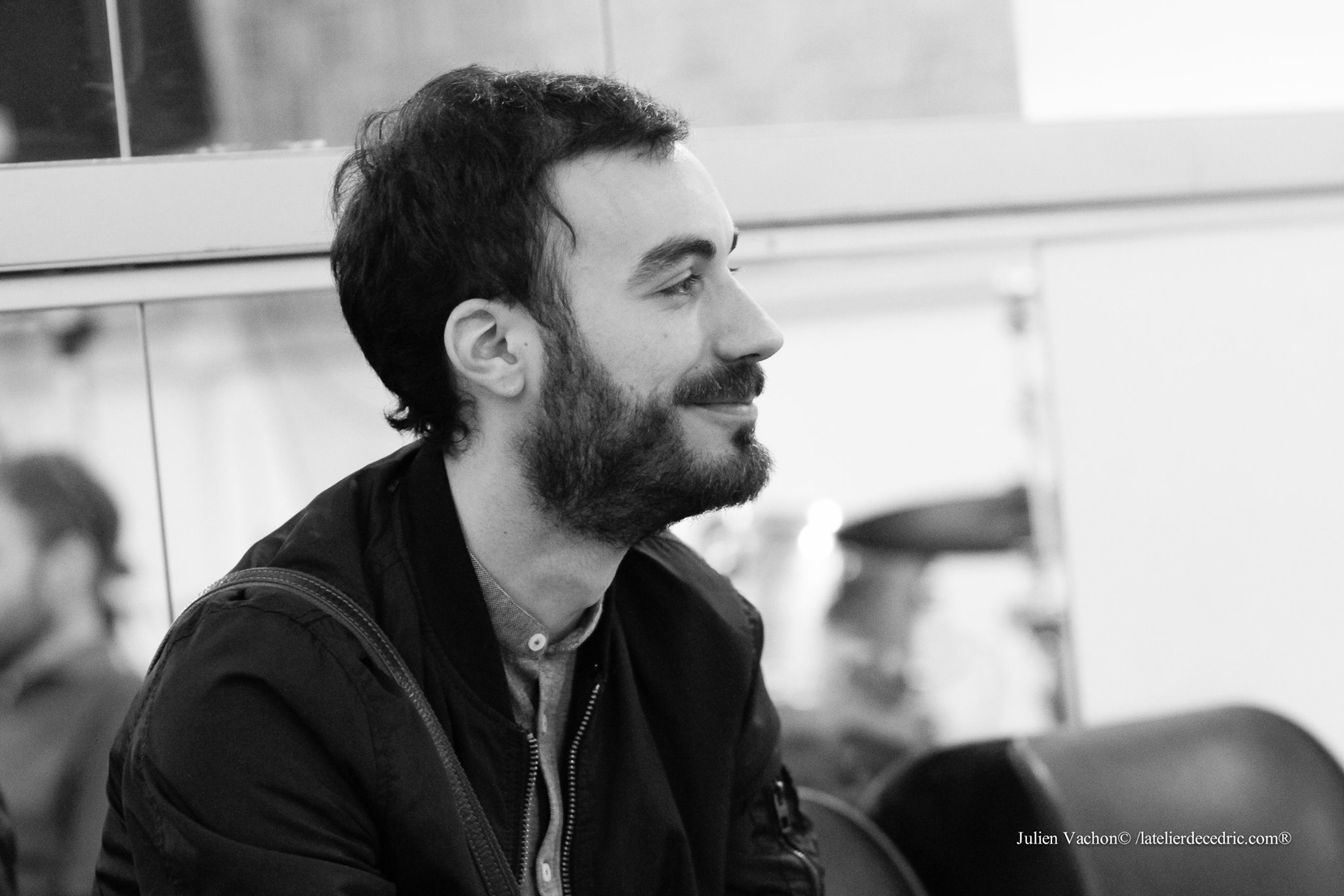 Adrien Vincent, artiste à l'atelier de Cédric