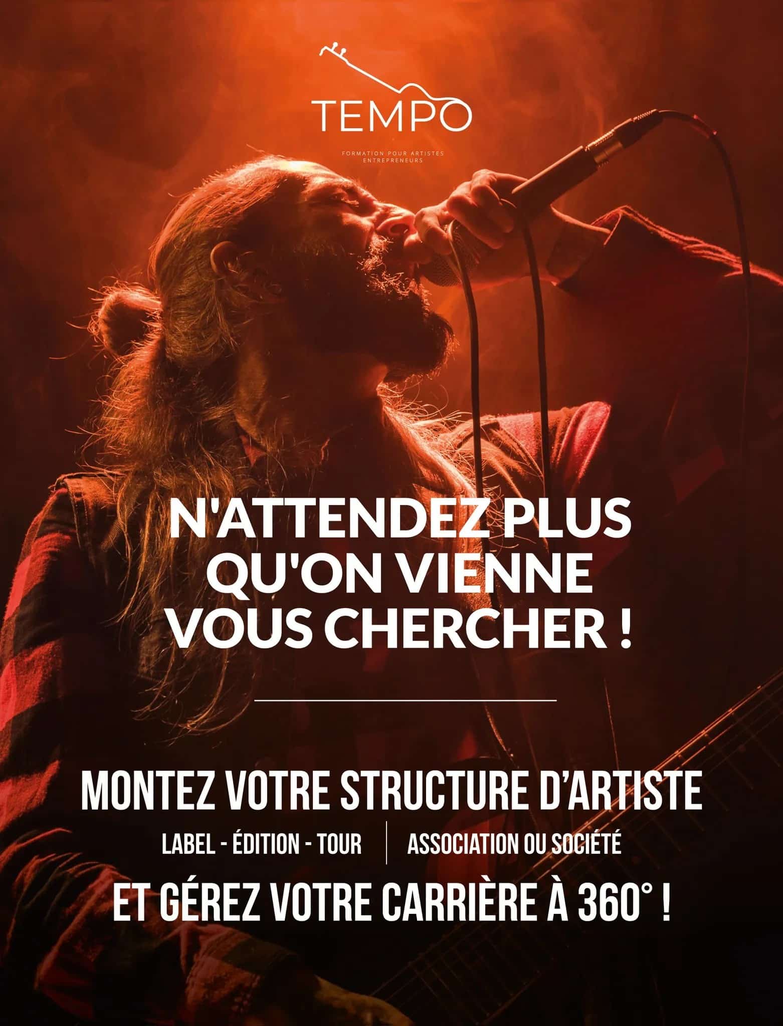 TEMPO formation pour artistes musiciens et managers entrepreneurs